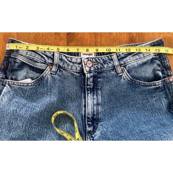 Wrangler Westward High Rise Bootcut Jeans Blue Two Tone Color Block 31x30 - Picture 12 of 16